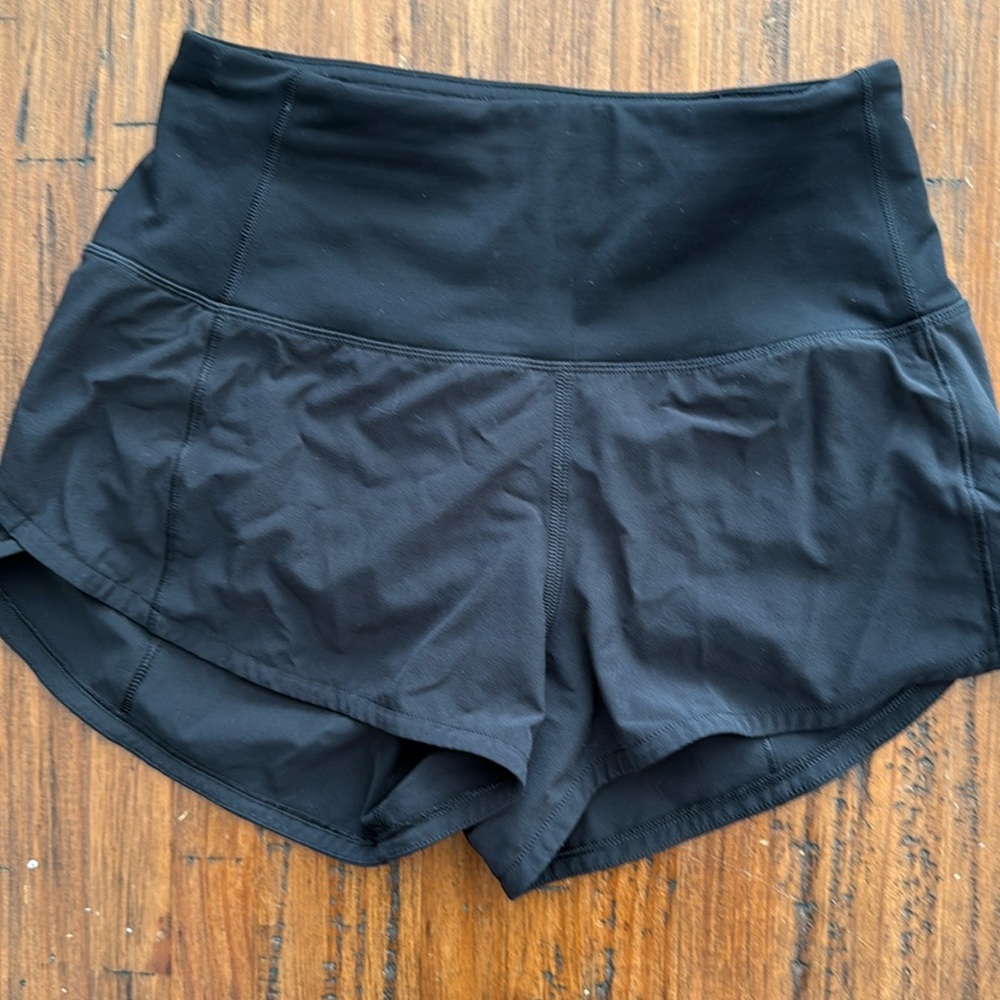 Black - Lululemon speed ups size 0, 2”